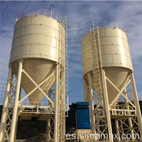 Silo de cemento de cemento de planta de lotes de concreto de gran tamaño